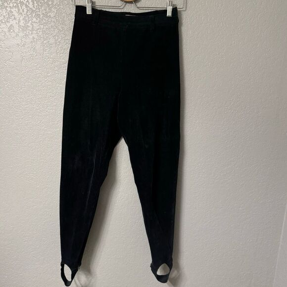 Vintage 80’s Esprit Navy Corduroy Stirrup Pants - Picture 1 of 5